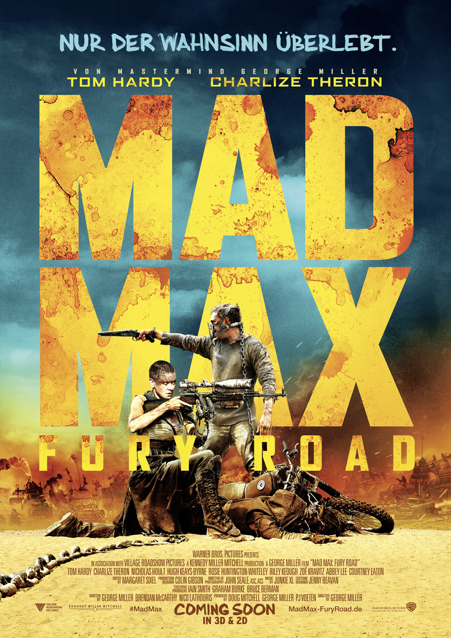 Mad Max Fury Road - Gewinnspiel - Warner Bros - kulturmaterial - Filmplakat