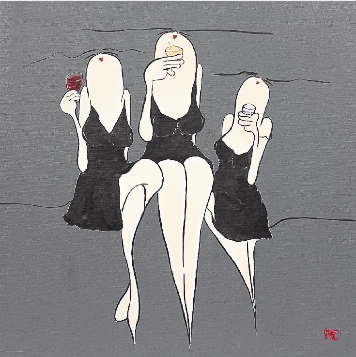 Just walk on the wine side - Aceryl - 50x50