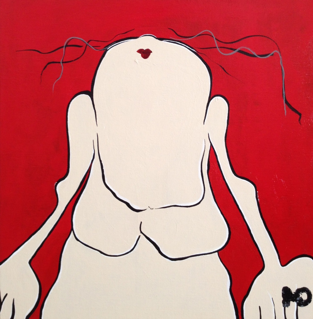Steal Away (Red) - Acryl - 50x50