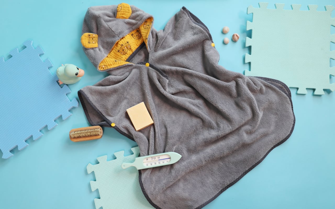 Badeponcho für Kinder nähen