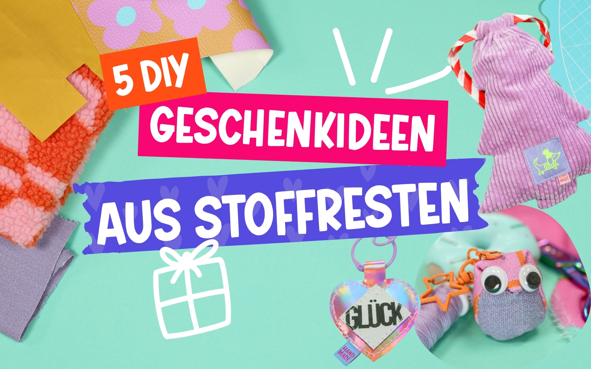 5 DIY-Geschenkideen aus Stoffreste