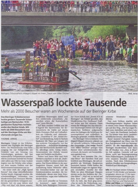 Schwäbisches Tagblatt vom 24.09.2012