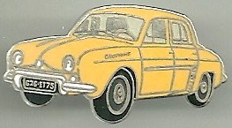 Renault Dauphine 1961 : Base chromée / JY.Segalen collection / 32x17,5 mn