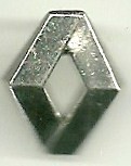 Logo Renault 1992 : Base chromée / ID.+Conseil+Tél /17,5x14,5 mn