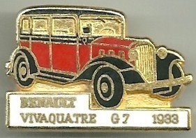Renault Vivaquatre G7 1933 : Base dorée / CEF Paris / 34,5x23 mn