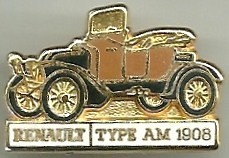 Renault Type AM 1908 : Base dorée / CEF Paris / 28,5x19 mn