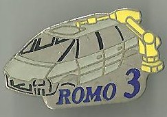 ROMO 3 : Base chromée / Jordenen + tel / 30x17 mm