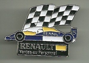 Williams Renault "Ventes au personnel" : Base chromée / 33,5x23 mn