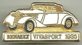 Renault Vivasport 1935 : Base dorée / CEF Paris / 33,5x17 mn