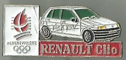 Renault Clio "J.O Alberville 92" : Base Chromée / C COJO 1992
