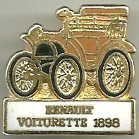 Renault Voiturette 1898 : Base dorée / CEF Paris / 23,5x24,5 mn