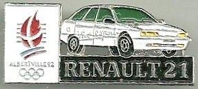 Renault 21 "J.O Alberville 92" : Base Chromée / C COJO 1991 / 35x15 mn