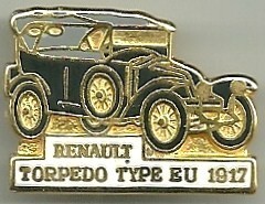 Renault Torpédo Type EU 1917 : Base dorée / CEF Paris / 29,5x21,5 mn