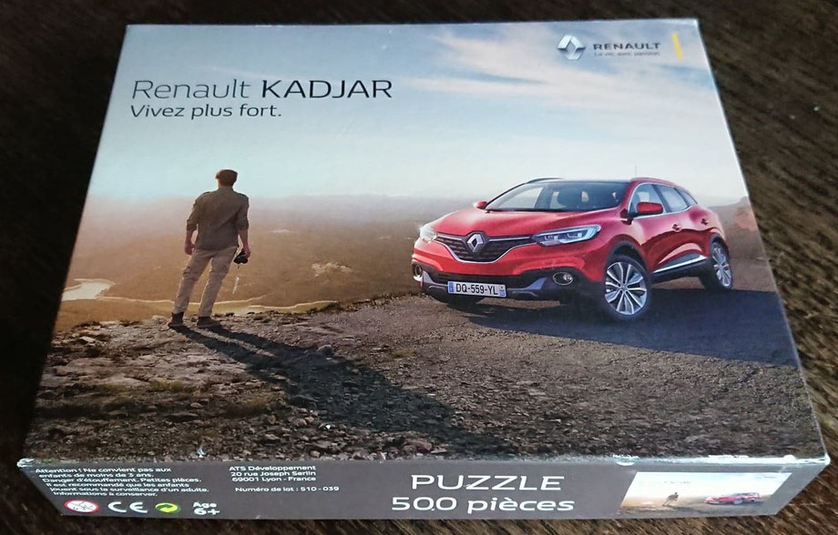 Puzzle Renault Kadjar, 500 pièces (avec poster)
