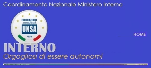 Logo Confsalunsainterno - coordinamento nazionale ministero interno - orgogliosi di essere autonomi