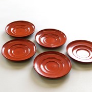 未使用品》 鎌倉彫 茶托 5枚セット 天然木 - メルカリ