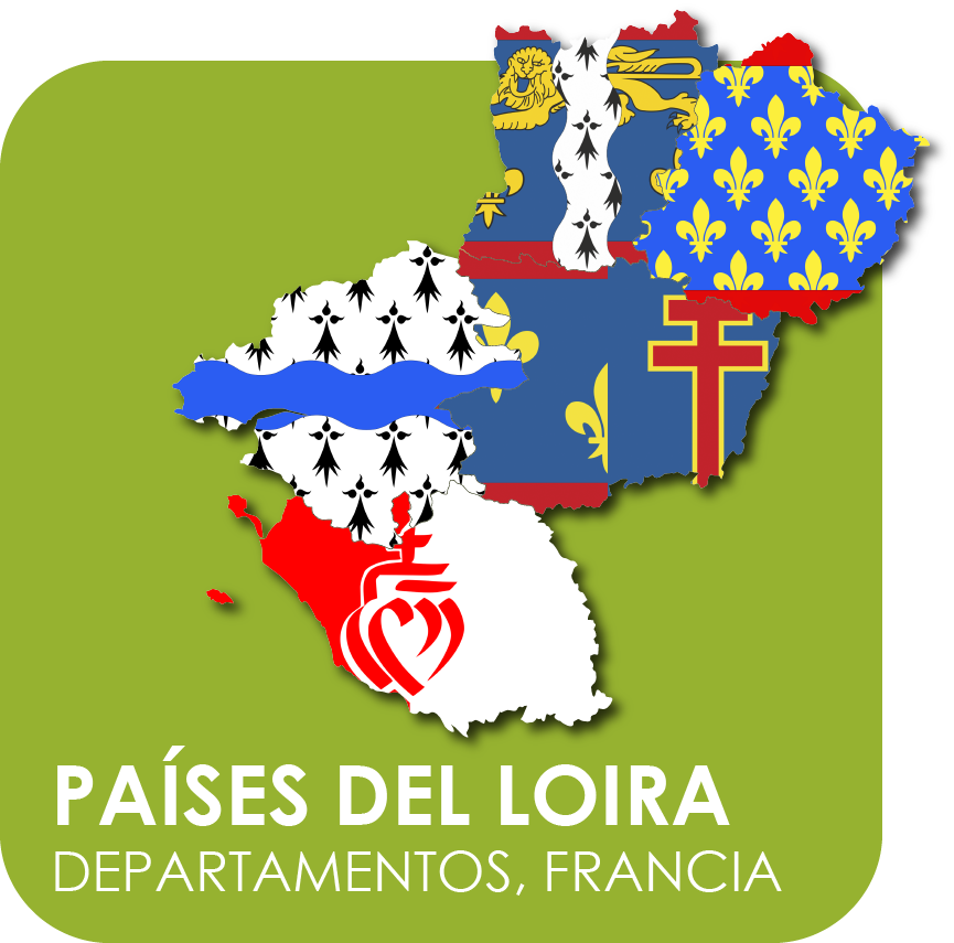 Países del Loira Mapas y Banderas