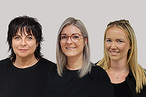 Gaby, Saskia und Joanne vom Friseursalon K[AA]1 in Aalen