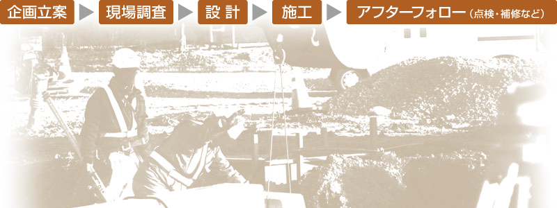土木工事の流れ