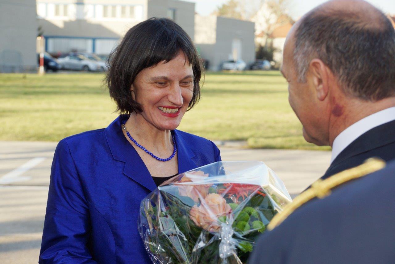 Überraschung! Stefanie mit BM Sobotka, Foto:T.Mannsbart