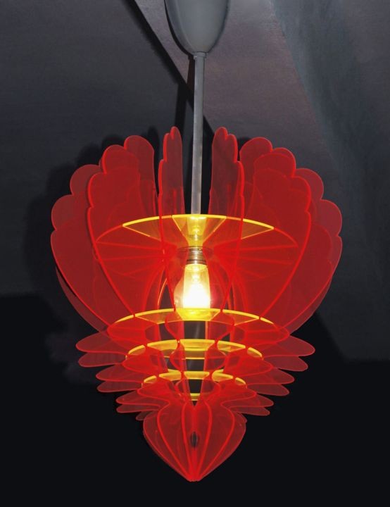 Lampe aus Acrylglas