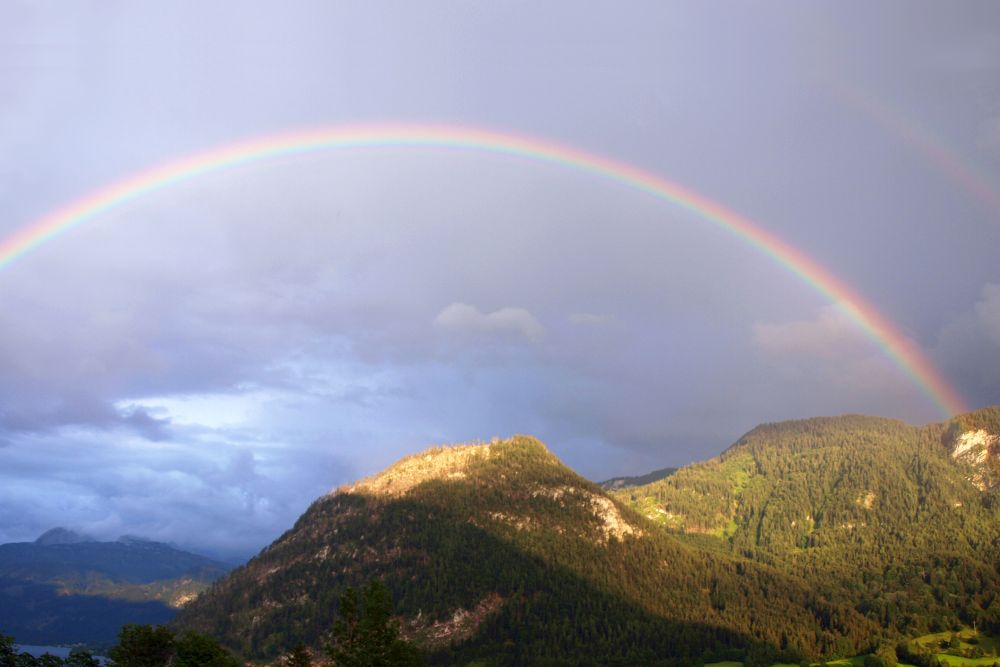 März - Regenbogen, Grundlsee, © Stefanie Grüssl