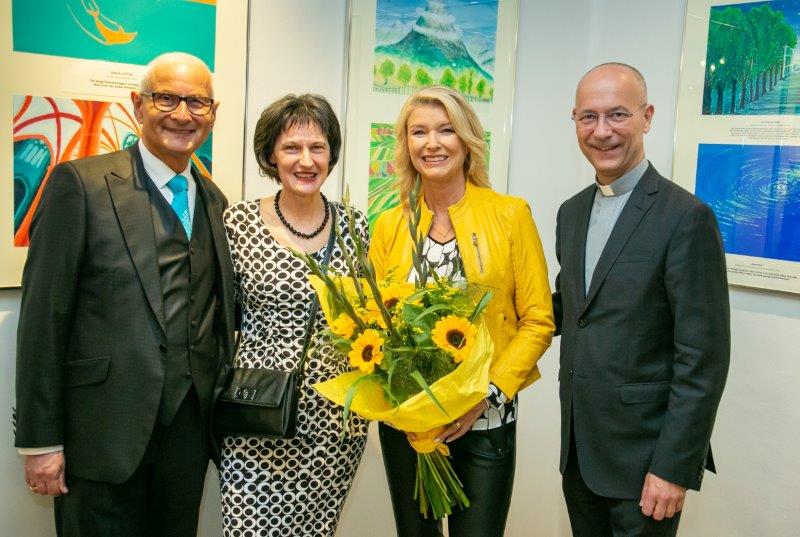 Gerald Grüssl, Stefanie Grüssl, Elisabeth Vogel, Dompfarrer Toni Faber