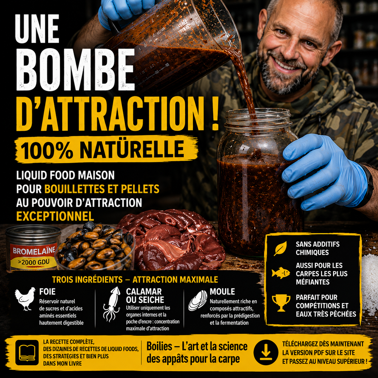 Liquid Food Carpe Maison : Recette de Garum Prédigéré pour Bouillettes et Pellets Ultra Attractifs