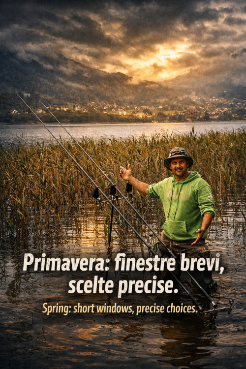 Carpfishing di Primavera: finestre, errori, spot e la logica delle esche (davvero) efficaci