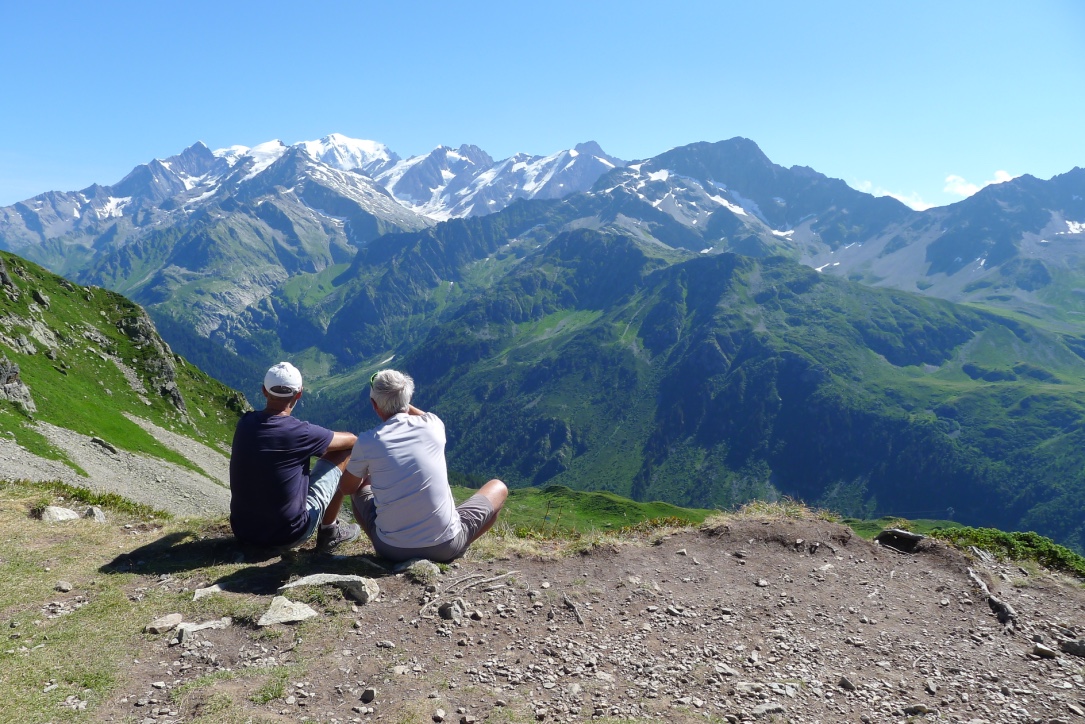 Le Mont-Blanc vu du Col de la Fenêtre