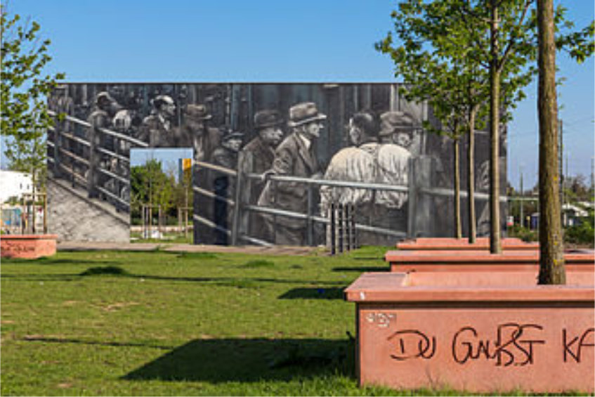 Deportationsmahnmal Schlachthoframpe Wiesbaden