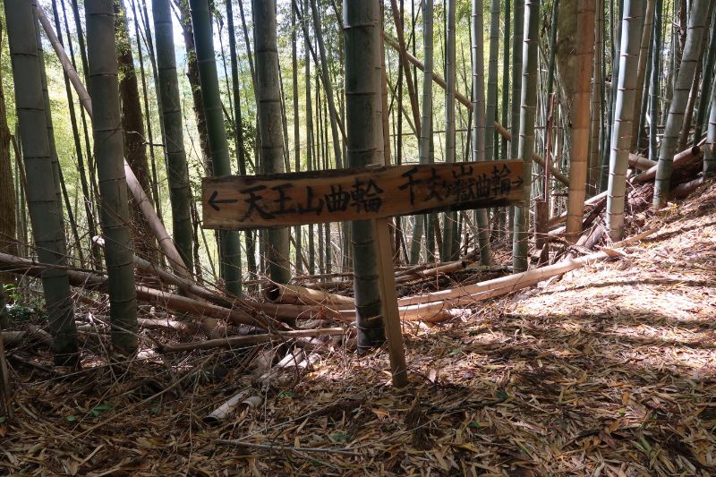 天王山の看板