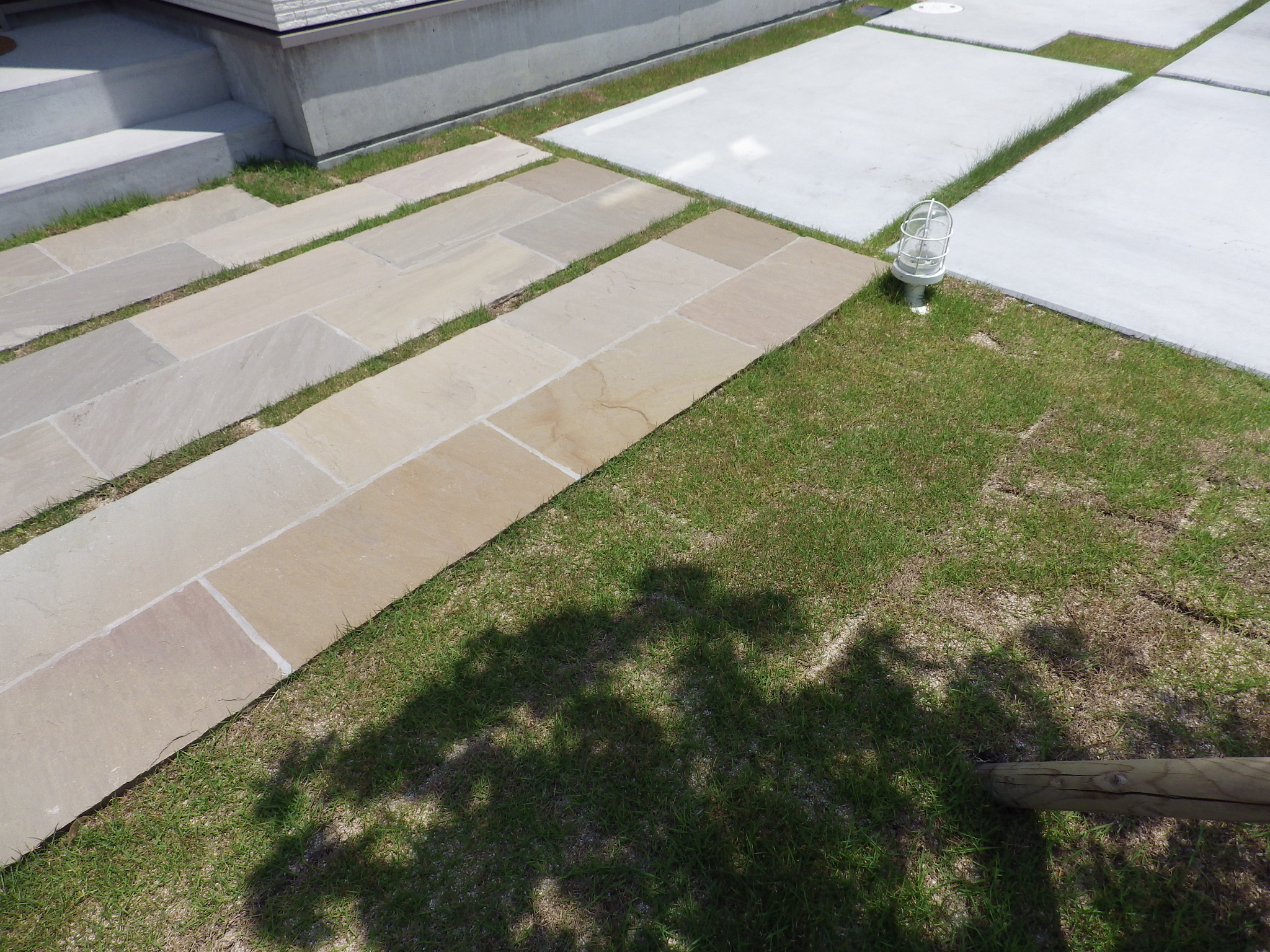 外構　エクステリア　石張り　岡山市