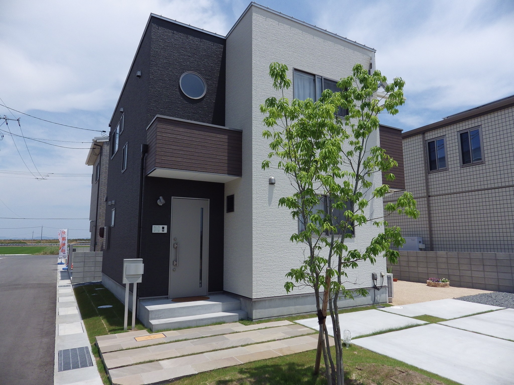 外構　エクステリア　石張り　岡山市