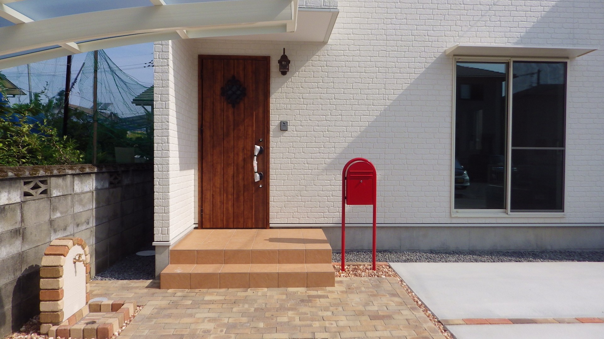 外構　エクステリア　ブロック塀　レンガ　岡山市