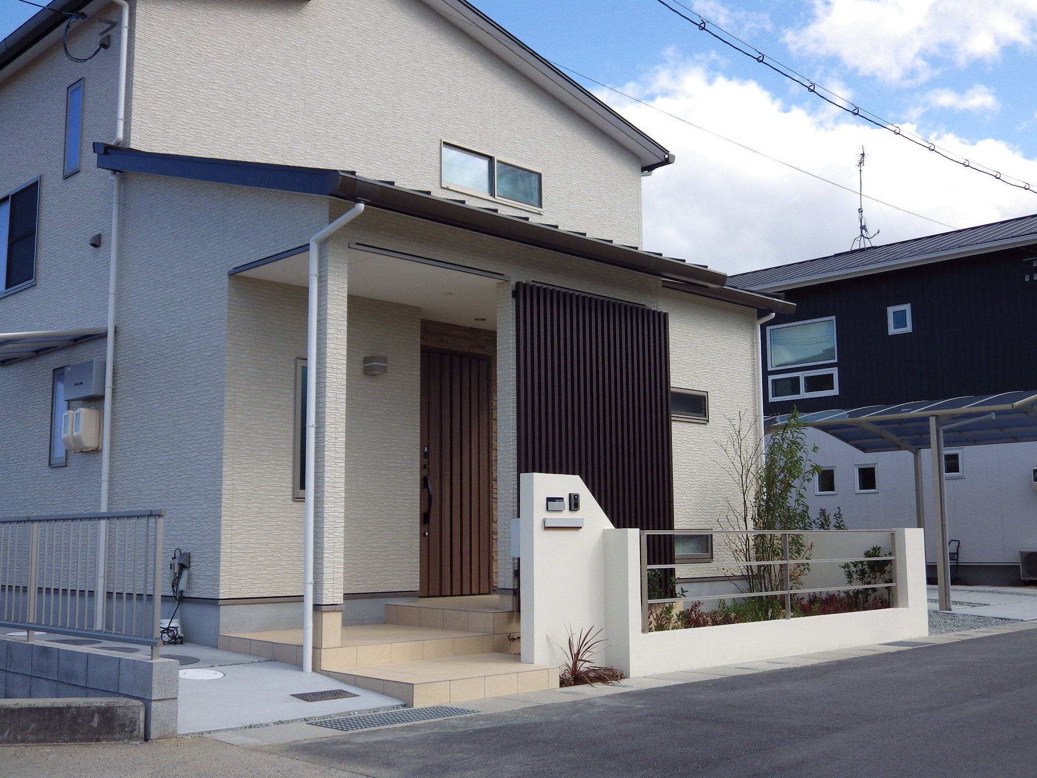 外構　カーポート　ブロック塀　フェンス　倉敷市