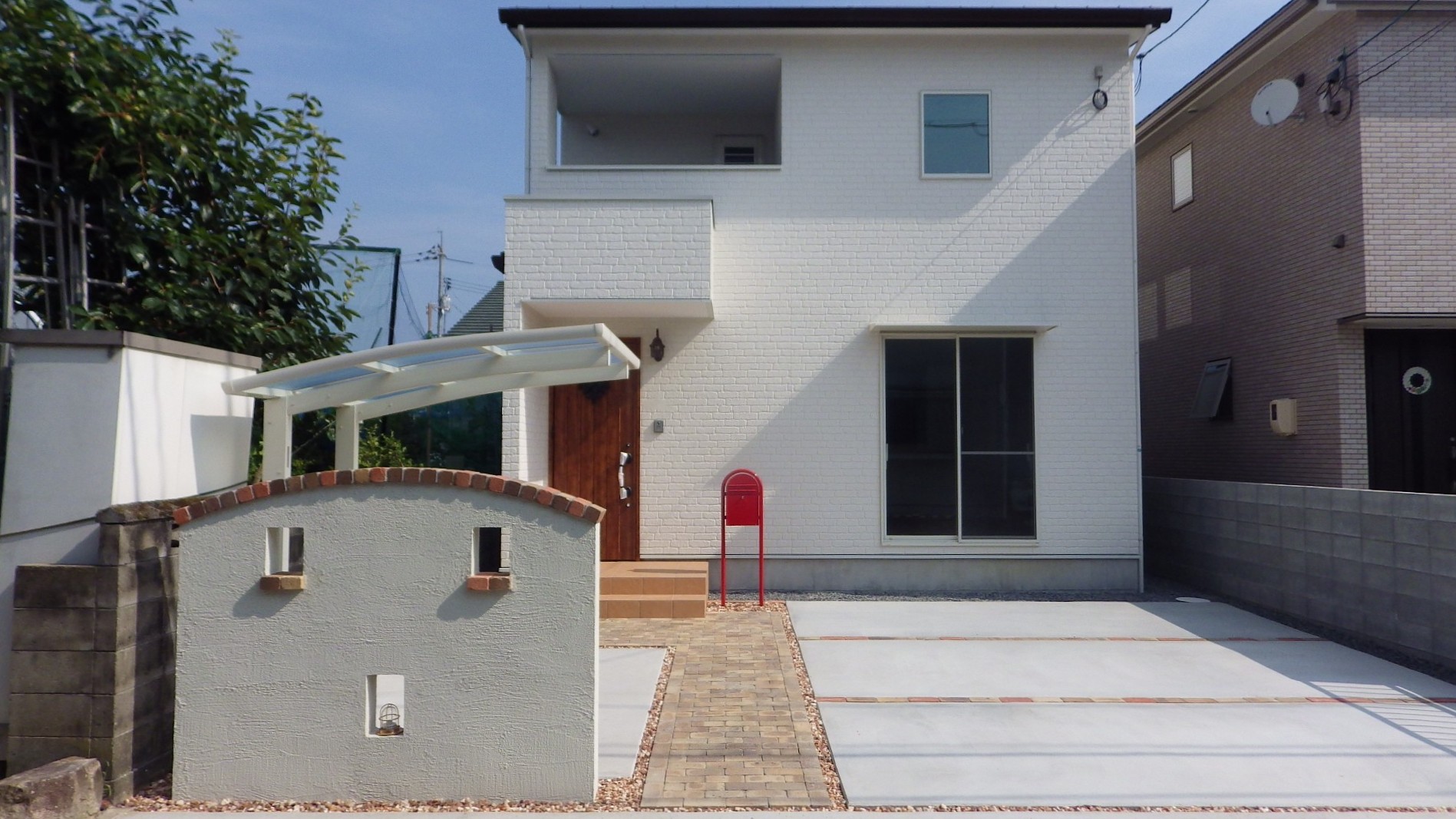外構　エクステリア　ブロック塀　レンガ　岡山市