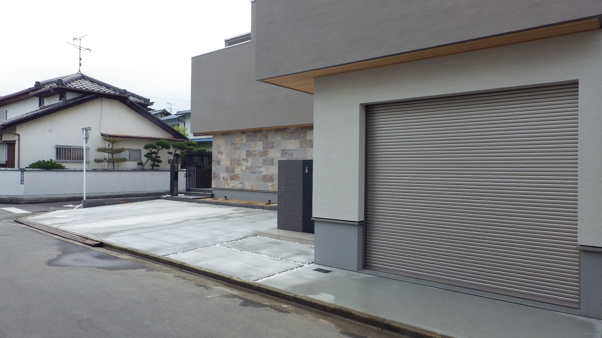 外構　エクステリア　ブロック　フェンス　タイル　岡山市