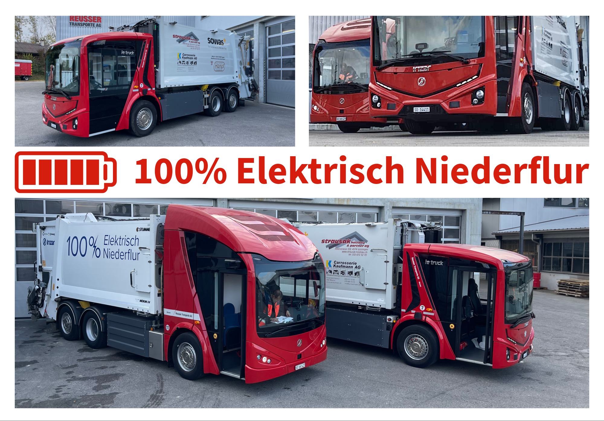 Zweimal 100% Elektrisch Niederflur!