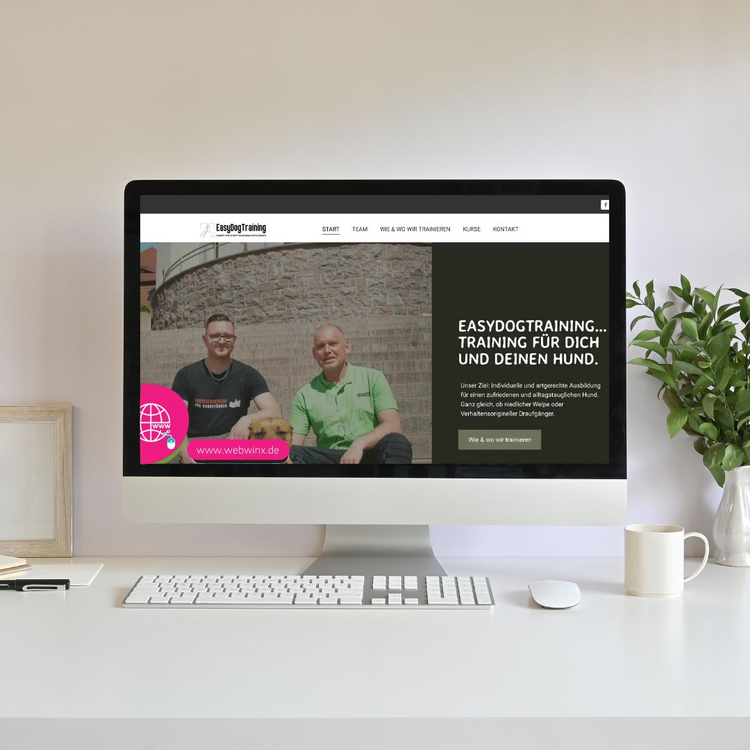 Die neue Webseite für Easydogtraing ist fertig