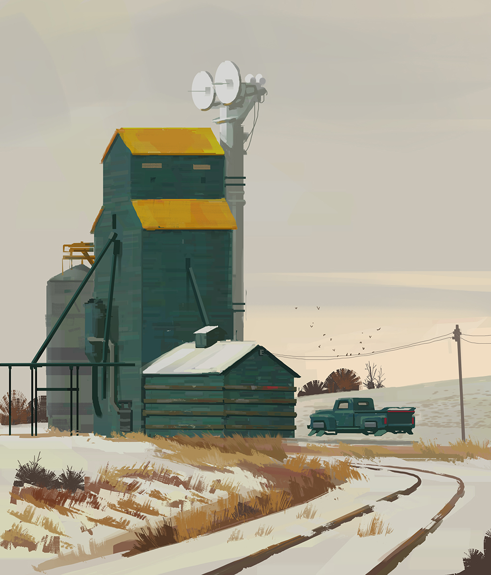 Retro Future Silo - Peter Bartels- Illustration - Concept Art