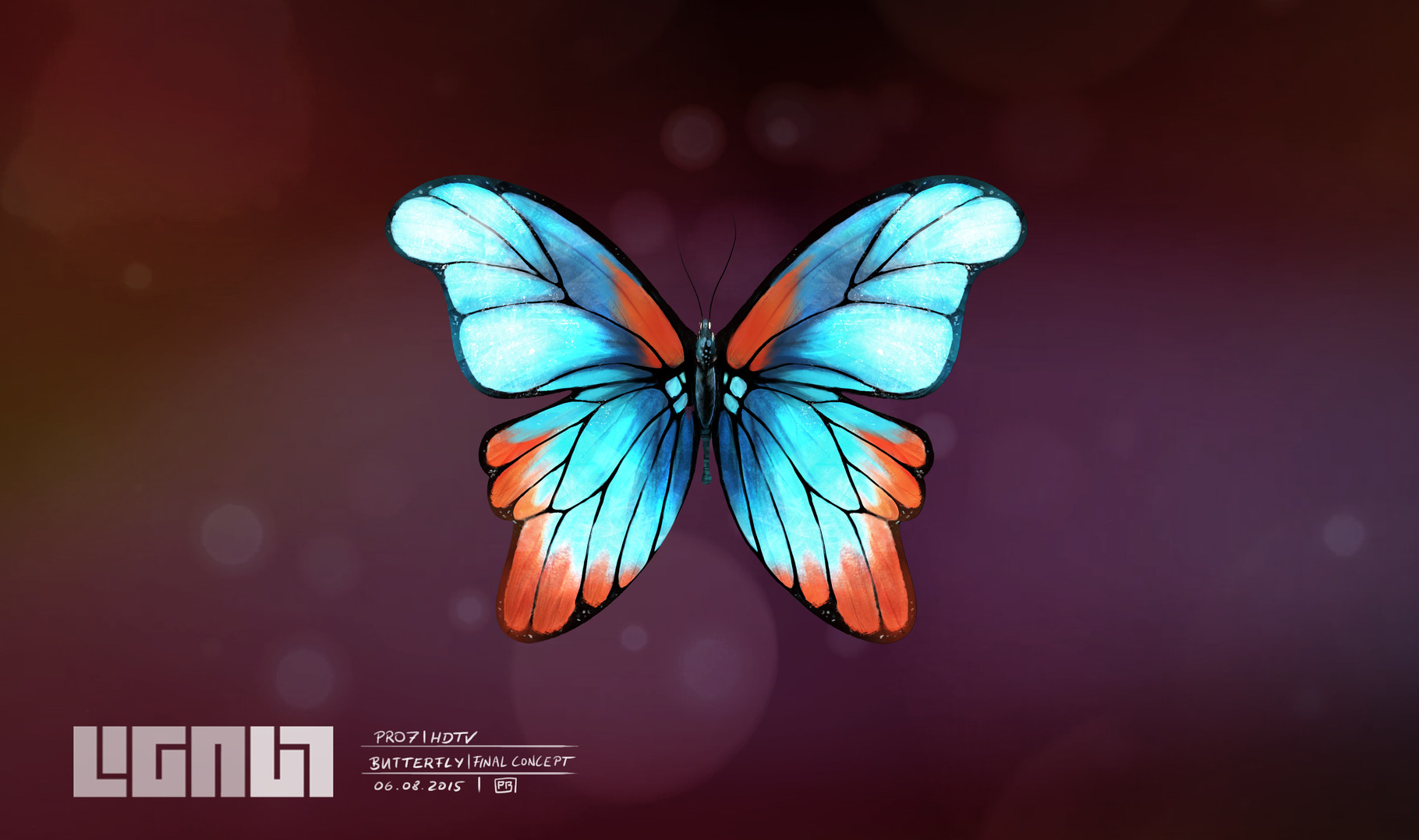 Pro7 HDTV - Butterfly - final concept - Peter Bartels