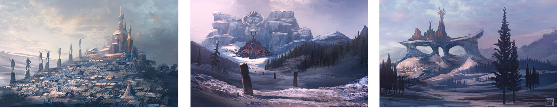 Snowy Castles - Peter Bartels- Illustration - Concept Art