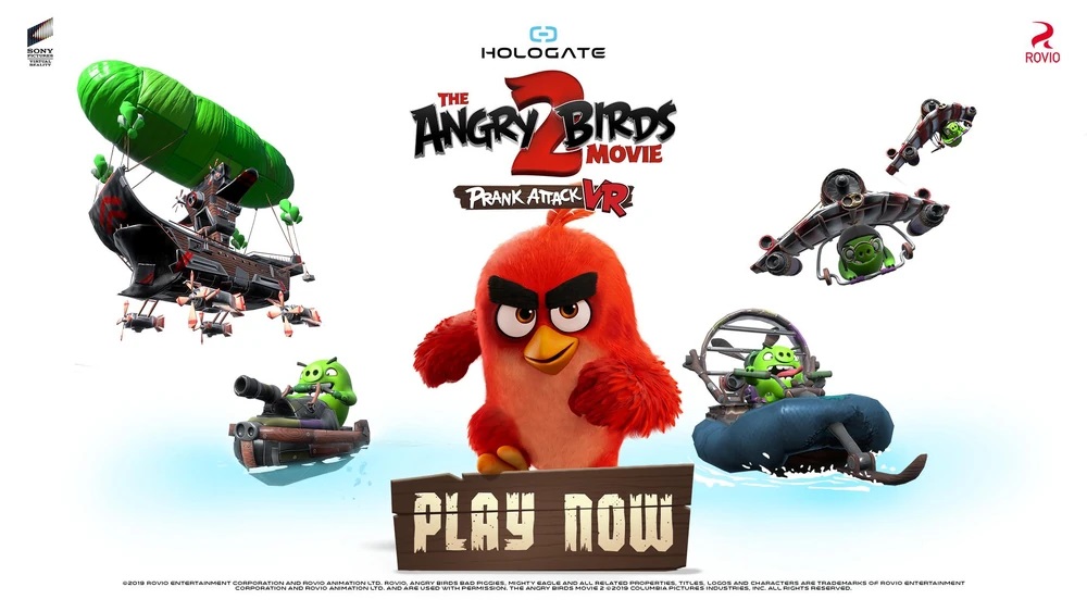 The Angry Birds Movie 2 Prank Attack Werbeposter, Hologate, Rovio, Sony, Concept Art von Peter Bartels