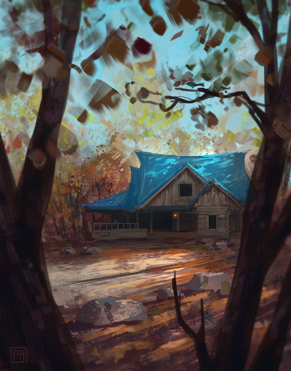 Cabin in the woods - Peter Bartels- Illustration - Concept Art