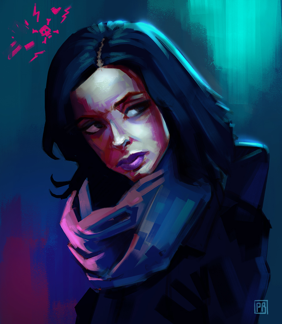 Jessica Jones character based on Kristin Ritter - Peter Bartels - Illustration - Concept Art