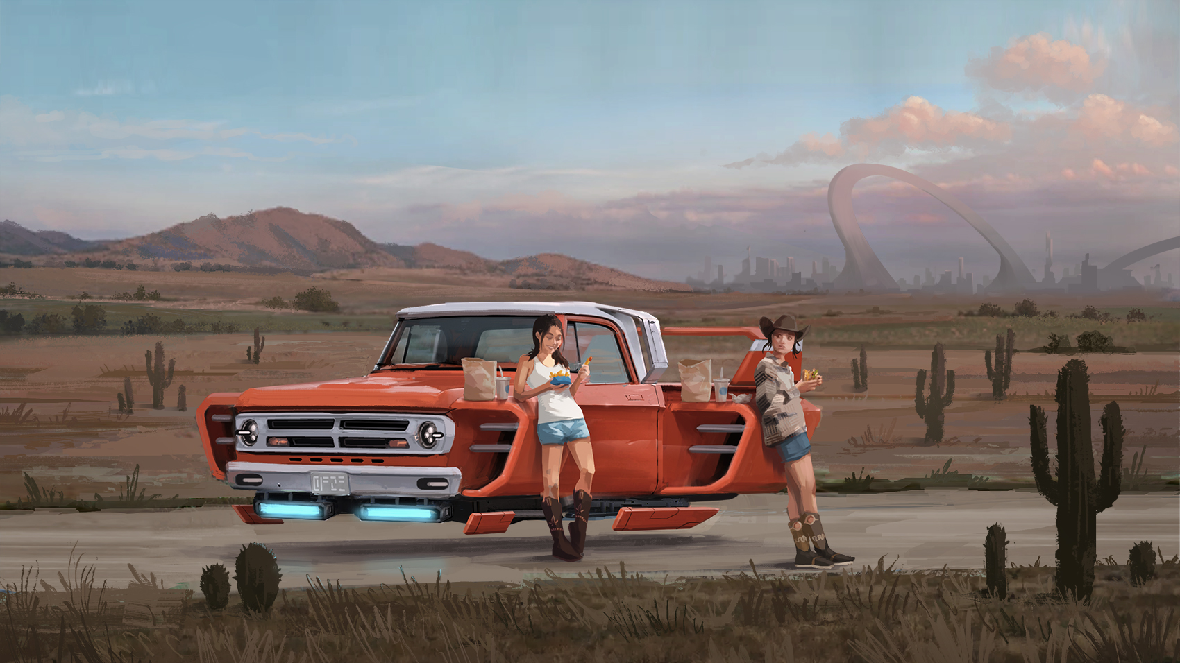 Dodge W100 Power Wagon  F159 - Peter Bartels- Illustration - Concept Art