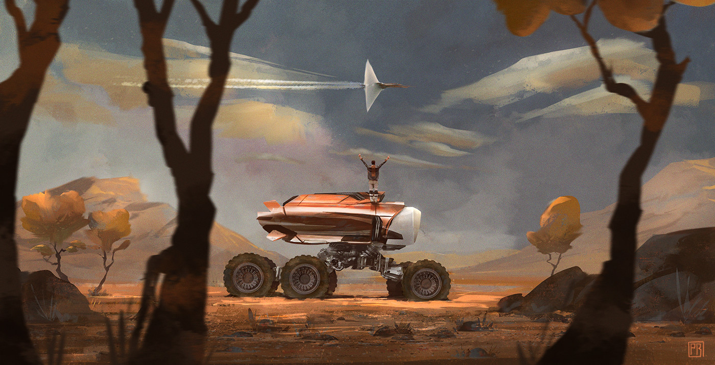 Desert Truck_SIX-Wheels - Peter Bartels- Illustration - Concept Art