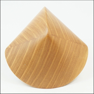 Sphericon aus Kirschholz - c
