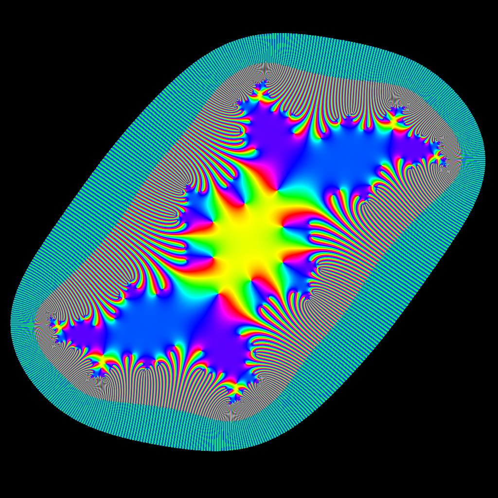 Julia-Menge c=-0.117-0.779 i, k=10